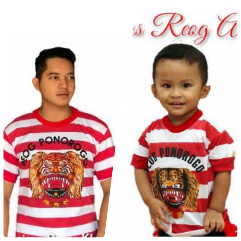 KAOS LOREK REYOG PONOROGO MERAH PUTIH - KAOS REYOG - KAOS BUDAYA.