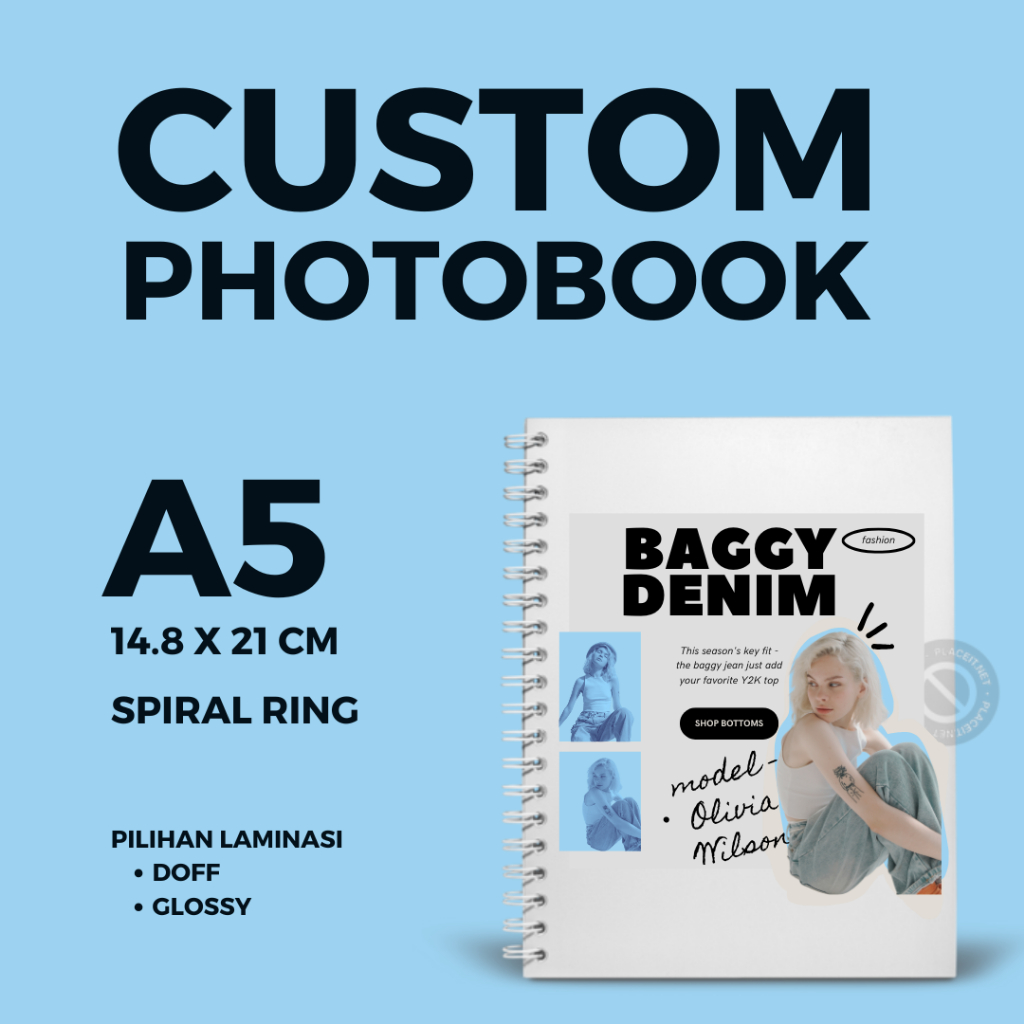 [A5] Cetak Photobook Spiral Ring - Photobook Hardcover Ring - Yearbook Spiral - Album Foto Buku Kena