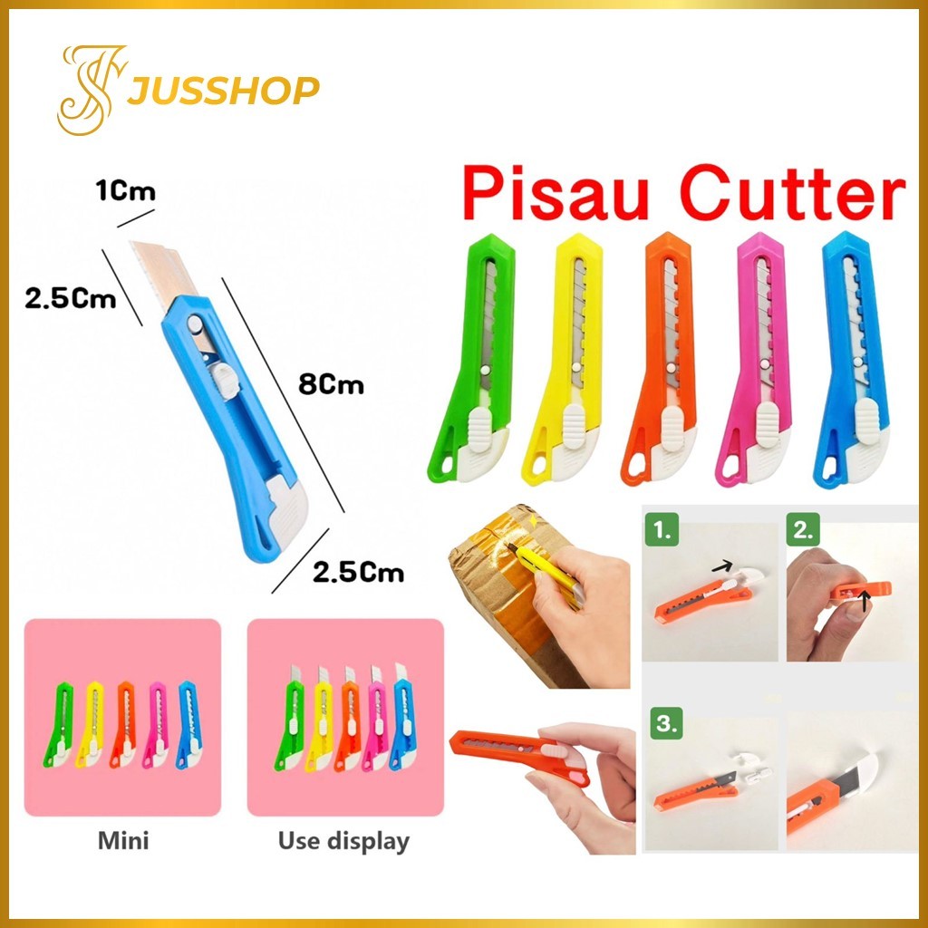 

Pisau Cutter Mini Gantungan Kunci Pisau Cutter Kecil Silet Tajam Pemotong Praktis