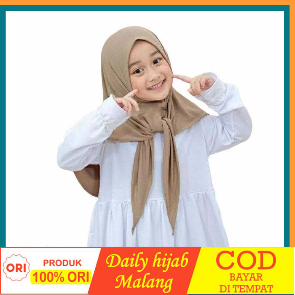 Jilbab Segitiga Instan Anak Kerudung anak perempuan jersey