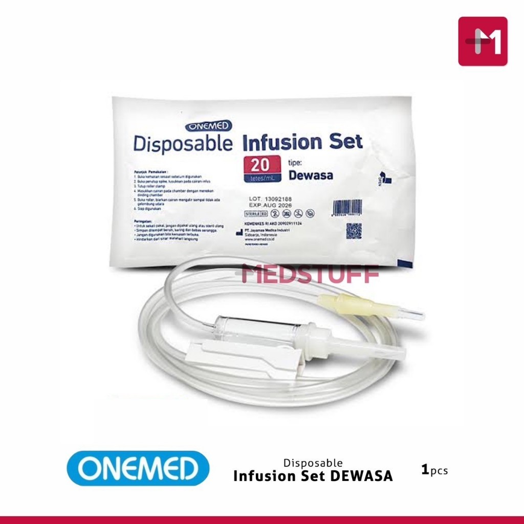 Infus Set Onemed Dewasa Selang Infus Dewasa Onemed Infusion Set Alat Infus Dewasa Infus Set Dewasa O