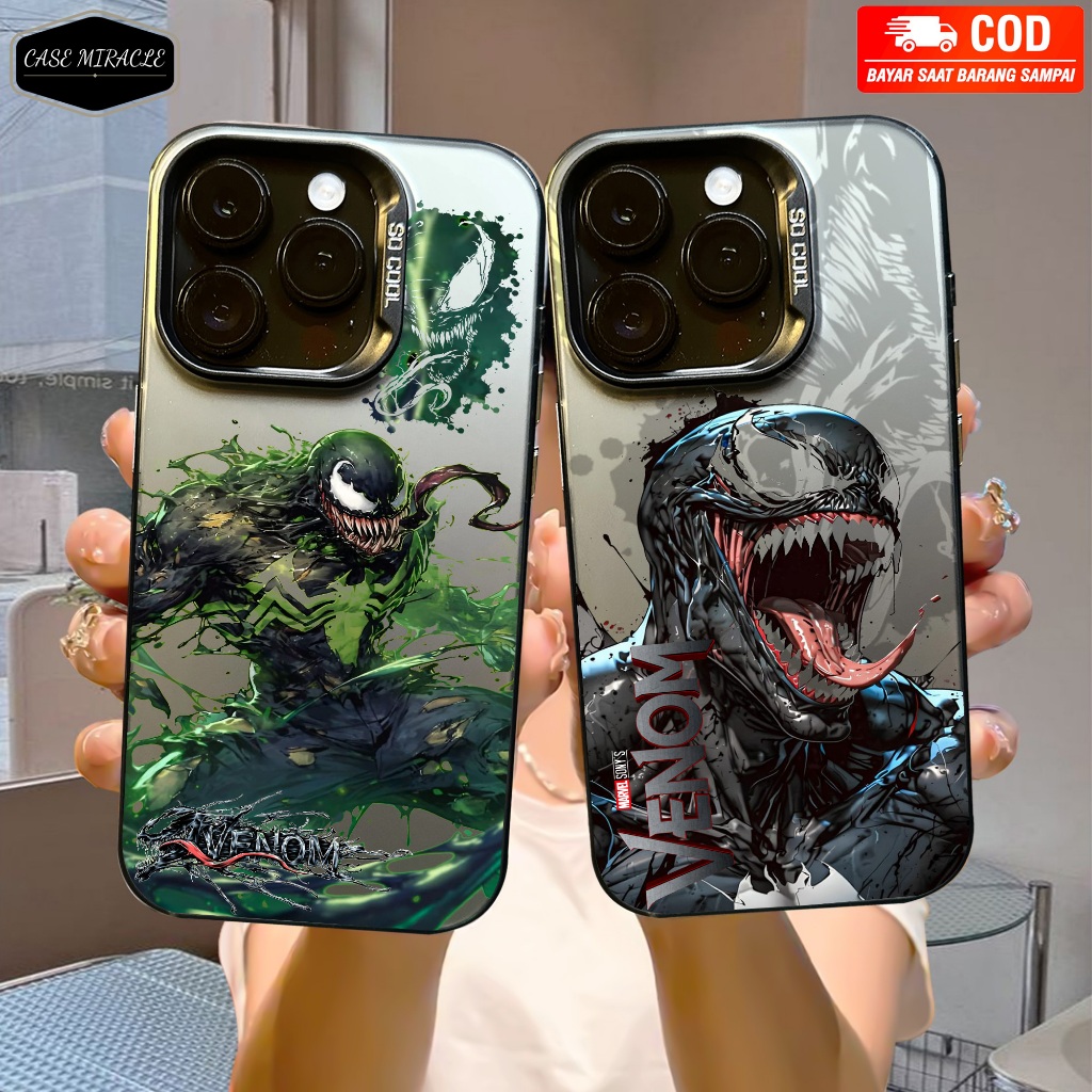 

CASE REALME C67 / C63 / C65 / C55 / C53 / C30 / C33 / C15 / C20 / C12 / C31 / C35 SO COOL HOLOGRAM PREMIUM MATTE - Motif VENOM - softcase HYBRID IMD PLATE HOLOGRAM Cowo - Casing Glossy
