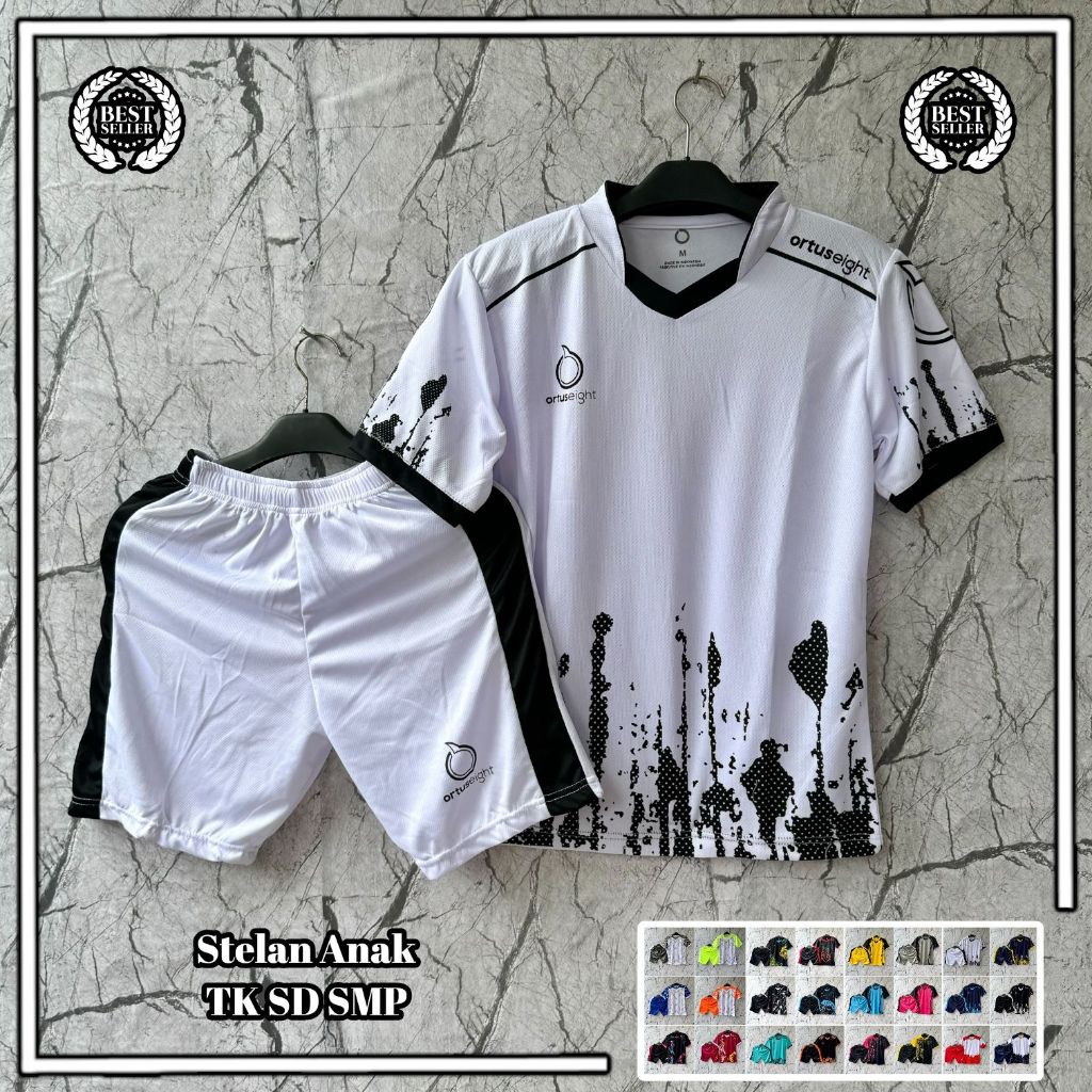 Dry-Fit Baju Bola Anak Bahan Berkualitas Stelan Futsal Cowo Cewe Anak Anak Murah Pakaian Olahraga An