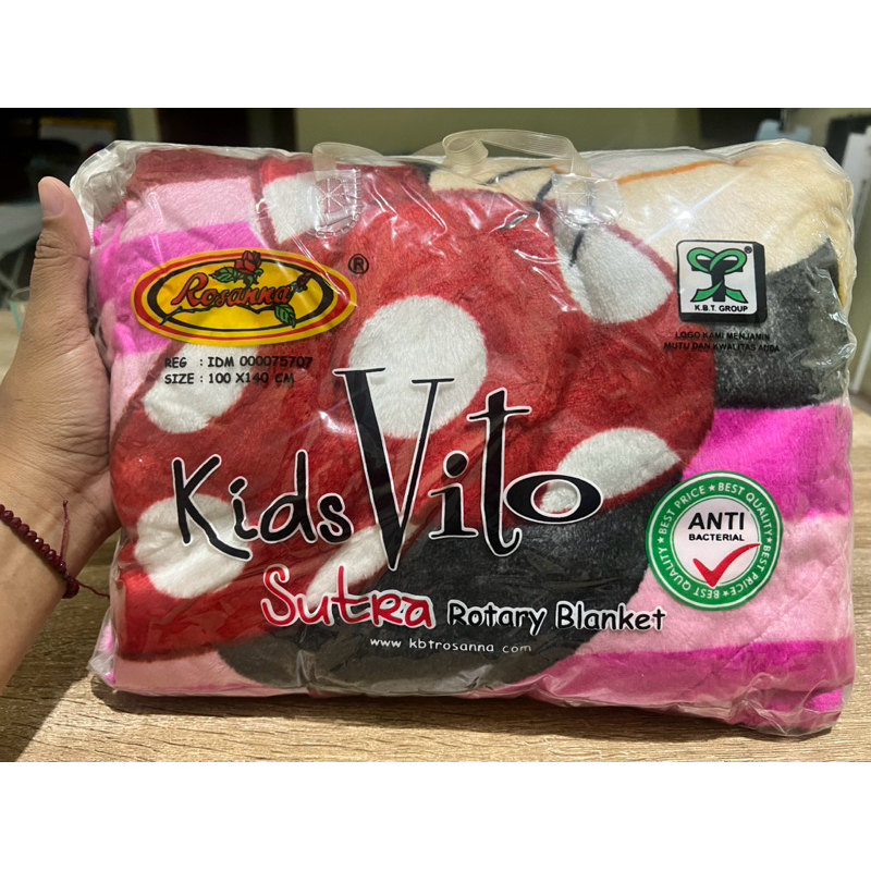New_Selimut Sutra Bulu Rosana Kids Vito