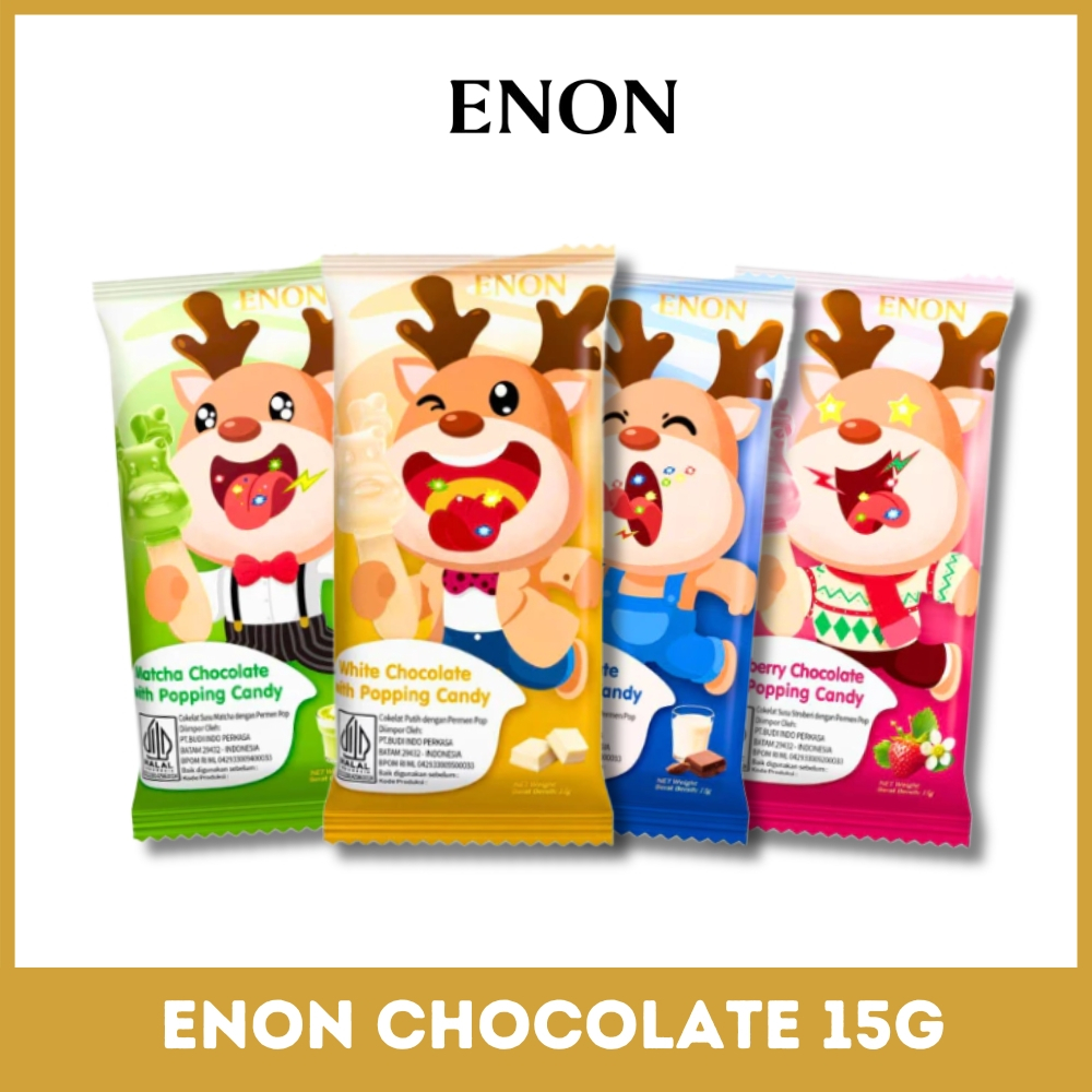 

Enon Chocolate Stick Animal Karakter 15g Enon Chocolate With Popping Candy Coklat Stik Animal Karakter