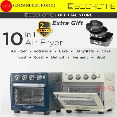 ( TERMURAH ) CUBIC AIR FRYER OVEN ECOHOME NOBLE SERIES EAF-888 - 25 LITER -  EAF 888 / OVEN ECOHOME 