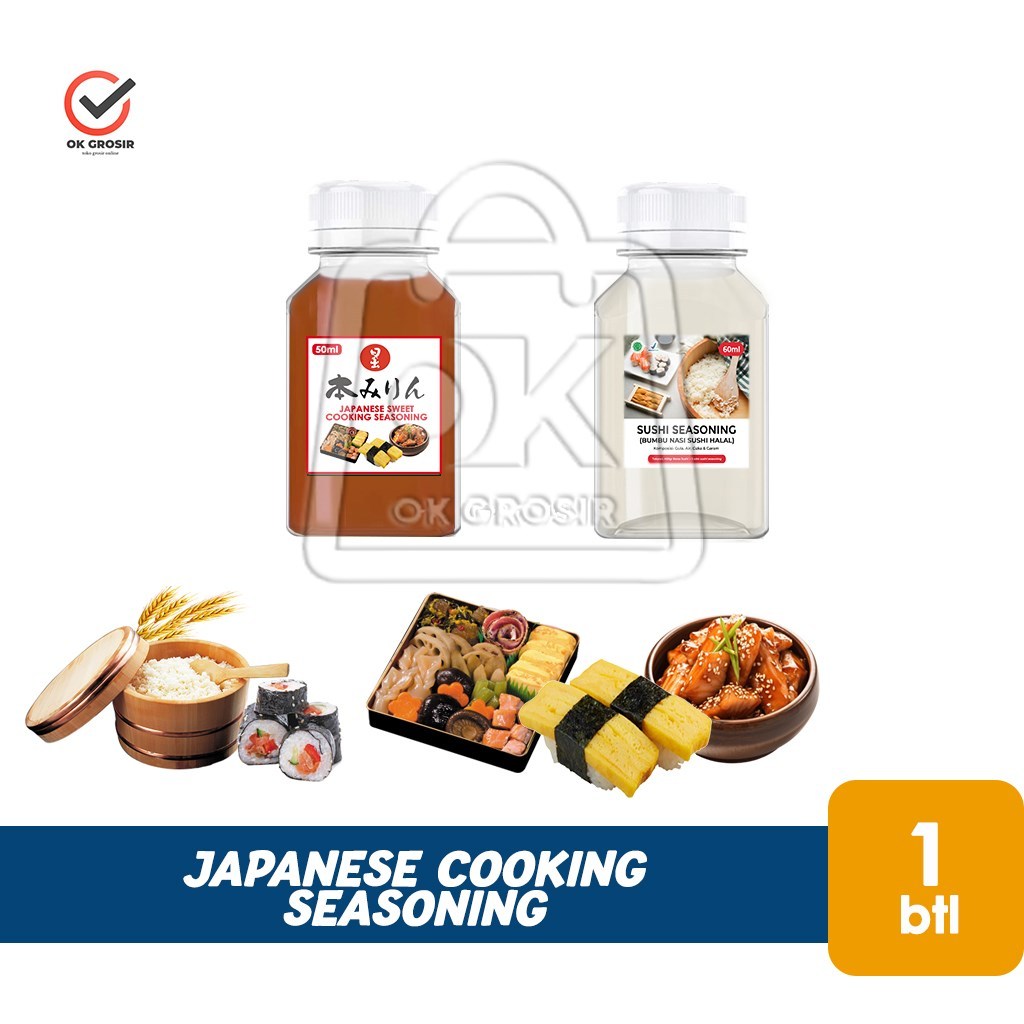 

Mirin Cuka Nasi Sushi Seasoning / Sushi Rice Vinegar Japanese Sweet Cooking Seasoning (Repack 1 Botol)