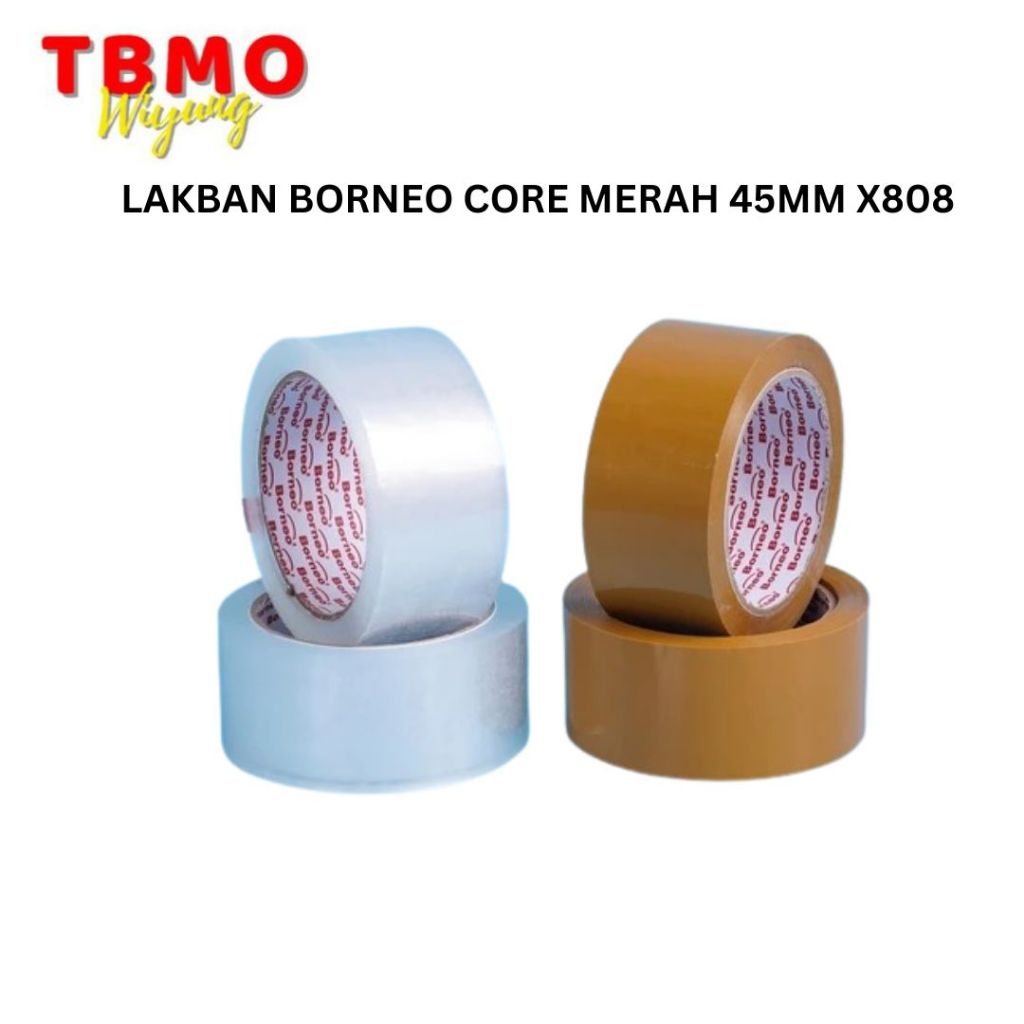 

TBMO LAKBAN BORNEO CORE MERAH 45MMX808/OPP TAPE CORE MERAH 45MMX808 BORNEO