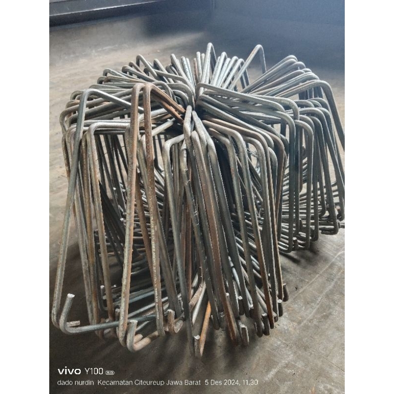 ring behel ukuran 15x25 besi 8sni isi 100