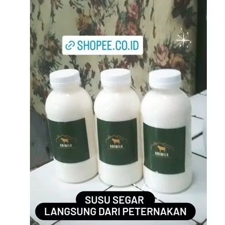 

susu sapi murni plain/original botol 200ml kondisi hangat bukan beku