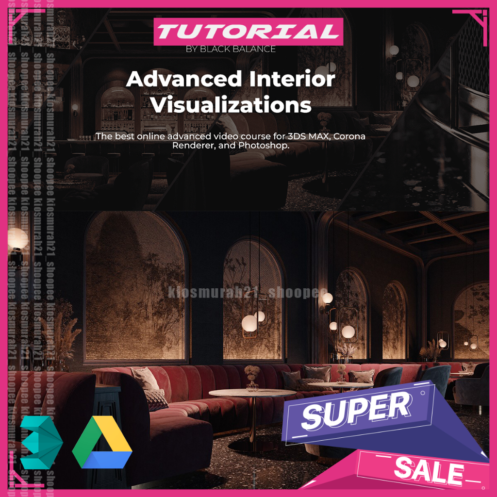 3Ds Max - Advanced Interior Visualizations 3Ds Max Tutorial