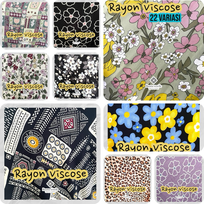 KAIN KATUN RAYON VISCOSE PREMIUM | KAIN KATUN RAYON MOTIF PREMIUM | KATUN RAYON MOTIF CANTIK | KATUN