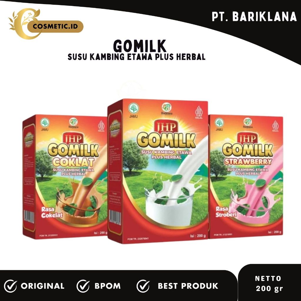 

Gomilk 200g Susu kambing Etawa Plus Herbal Daun kelor