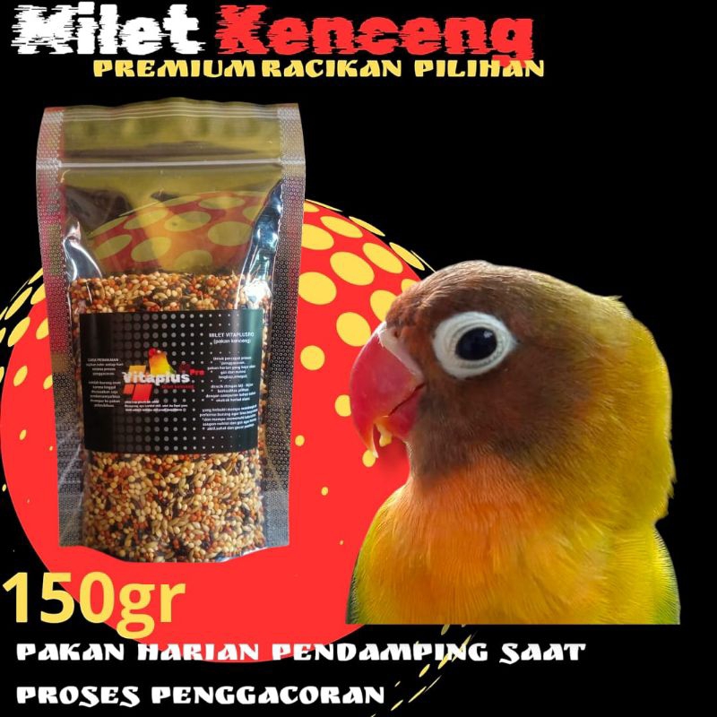 VITAPLUS MILET KENCENG/PAKAN KENCENG PENGGAGOR LOVEBIRD/PAKAN/MILET LOVEBIRD GACOR KONSLET FIGHTER