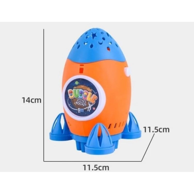 MAINAN ANAK BUBBLE ROCKET GUN LIGHT