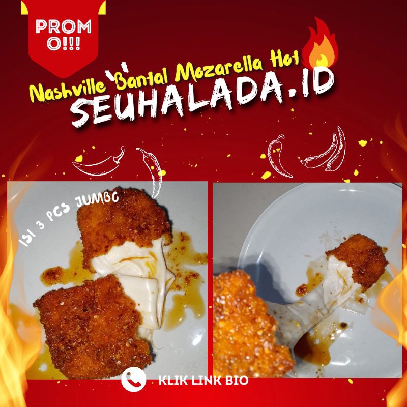 

Nashville Bantal Keju Mozzarella Jumbo Chili Oil Seuhah Lada