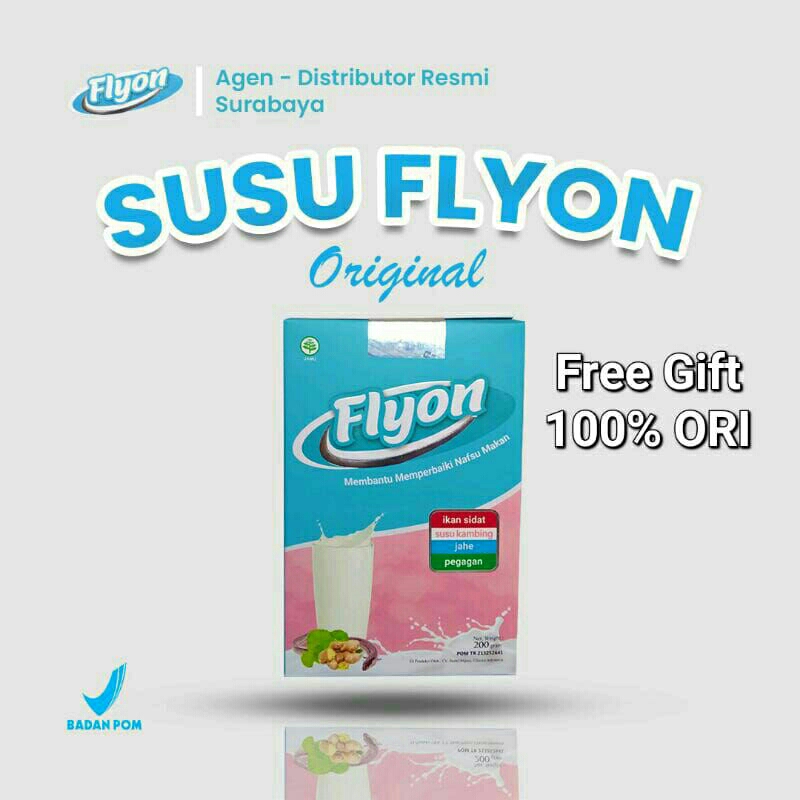 

Susu Flyon Original Susu Penggemuk Badan Penambah Berat Badan Alami Bpom