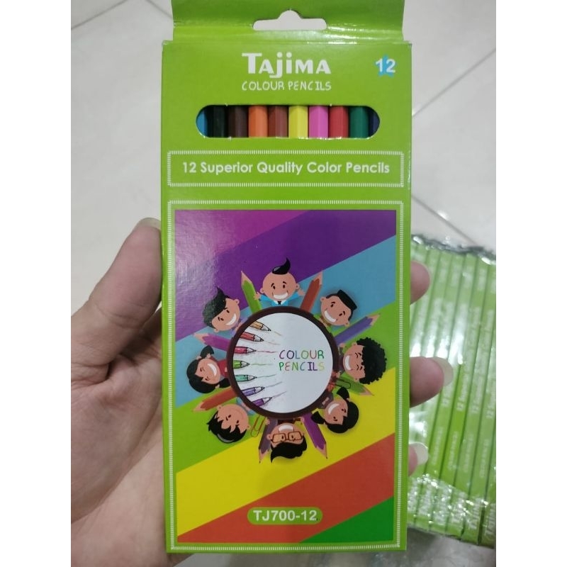 

Pensil Tajima 12 Warna / 12 Pensil Warna Panjang Berkualitas - Stationery