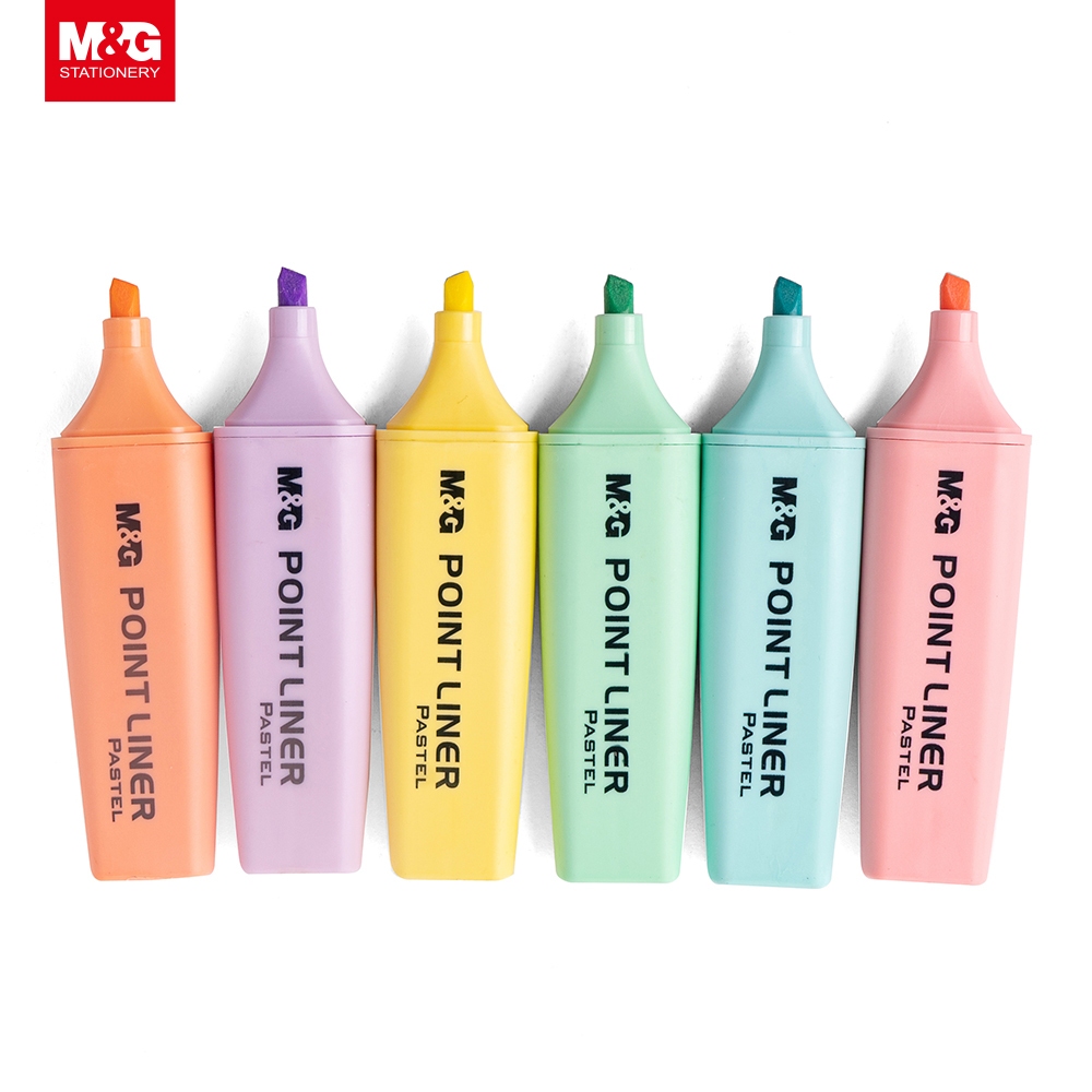 

Spidol Highlighter M&G Point Liner warna Pastel