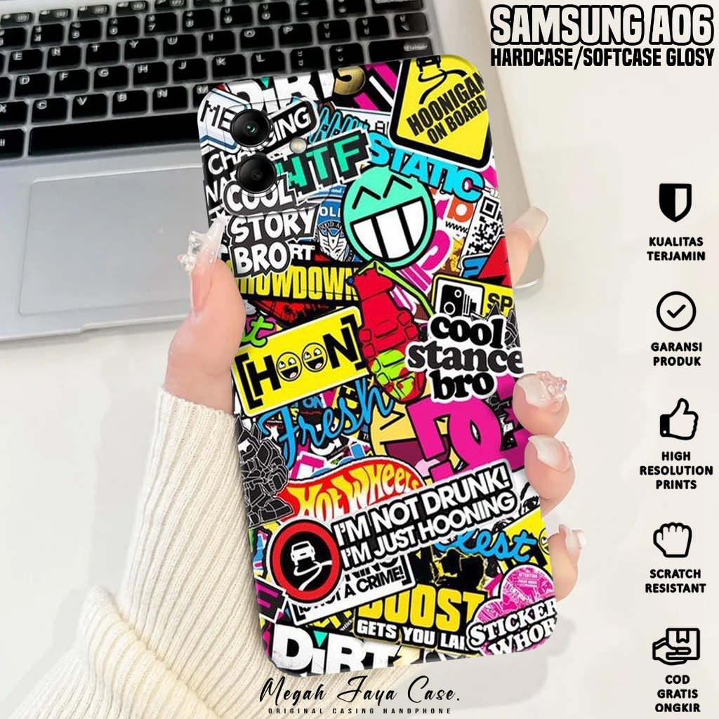 Softcase Hp Samsung A06 - Casing Samsung A06 Motif GRAFF - Case Hp Samsung A06 - Softcase Pro Camera