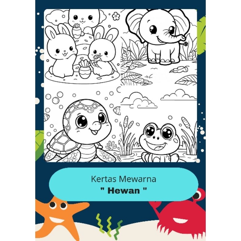 

KERTAS MEWARNA MENGGAMBAR ANAK A4 HEWAN MINIMAL 10 LEMBAR