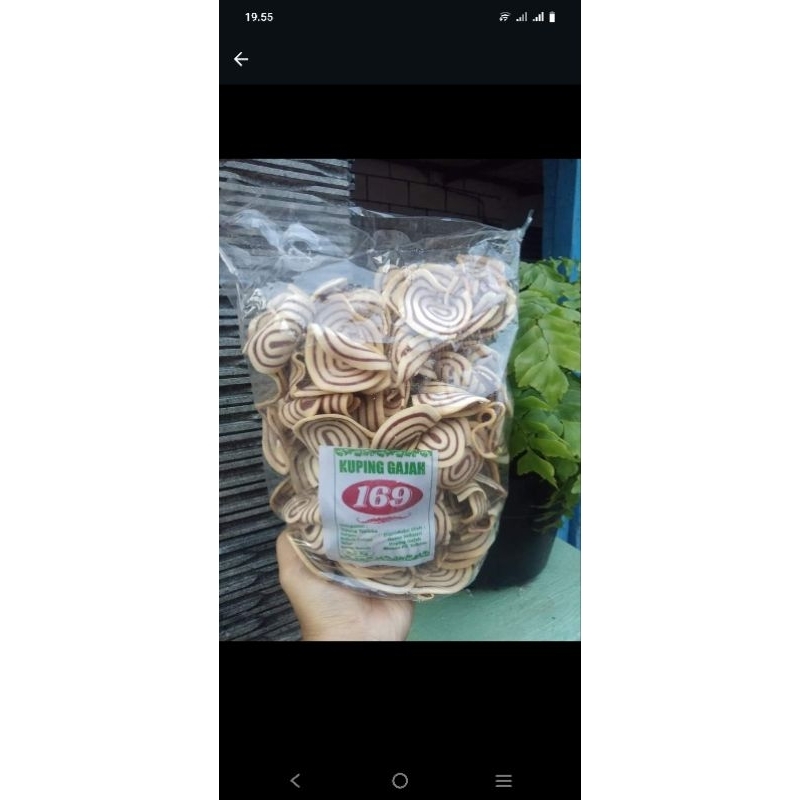 

kuping gajah coklat susu berat 500gram