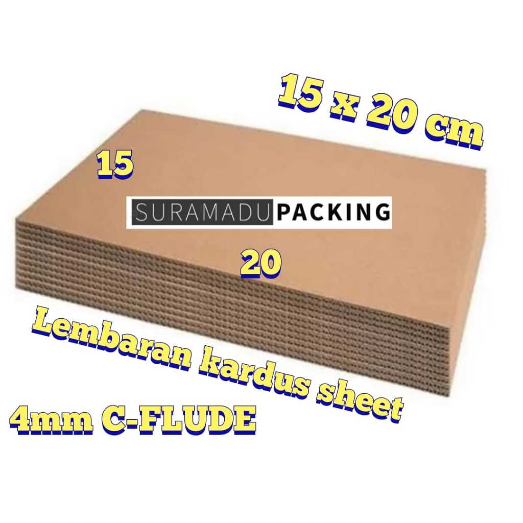 

KARDUS SHEET 20x15 cm 15x20 cm Kardus Lembaran Polos / Kardus Karton lembaran polos / Karton lembaran corrugated