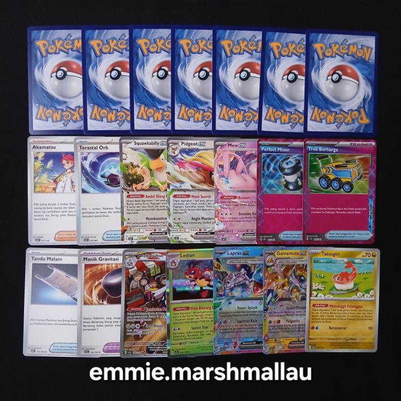 Kartu Tcg Original Asli Pokemon Sv7s svK Scarlet & Violet Bimbingan Rasi Mew ex RR AR