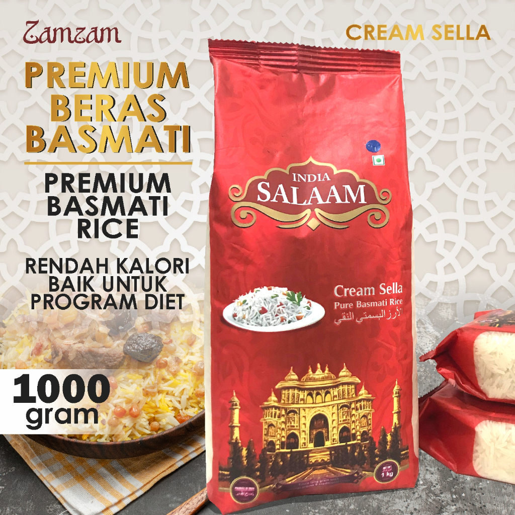 

Beras Basmati Salaam Cream Sella Beras Import Basmati 1kg