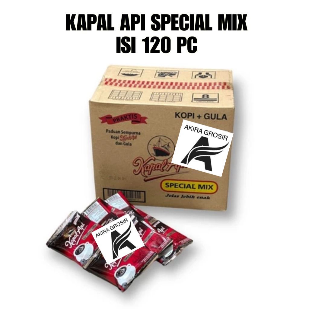 

[AKIRA GROSIR] kapal api special mix kopi instan 24gram/120sachet/dus