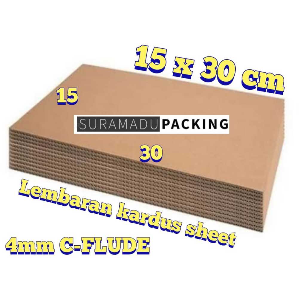 

KARDUS SHEET 30x15 cm 15x30 cm Kardus Lembaran Polos / Kardus Karton lembaran polos / Karton lembaran corrugated