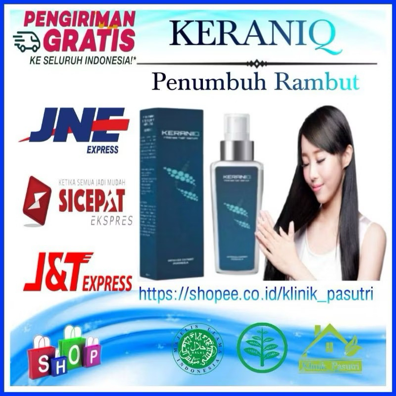 KERANIQ Hair Asli Serum Penyubur Rambut Original - KERANIQ Hair  100ml Resmi BPOM