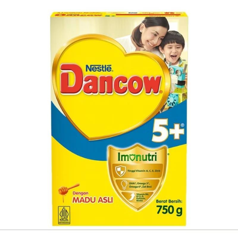 

Nestle Dancow 5+ Susu Pertumbuhan Rasa Madu | Vanila | Cokelat 5-12 tahun Box 750g