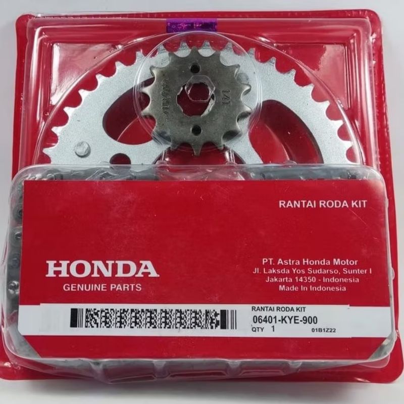 Gir Gear Set (KYE)900 Megapro New Megapro Mono Honda Rantai Roda Kit Astra Kualitas Ori