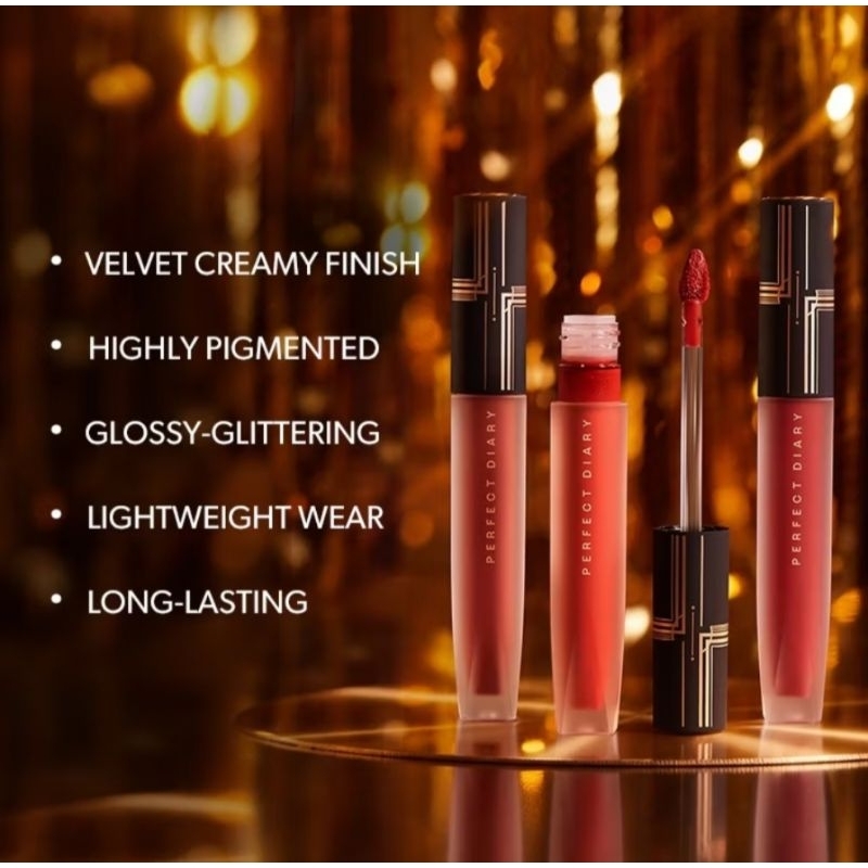 Perfect Diary Glamour Select Velvet Liquid Lipstik