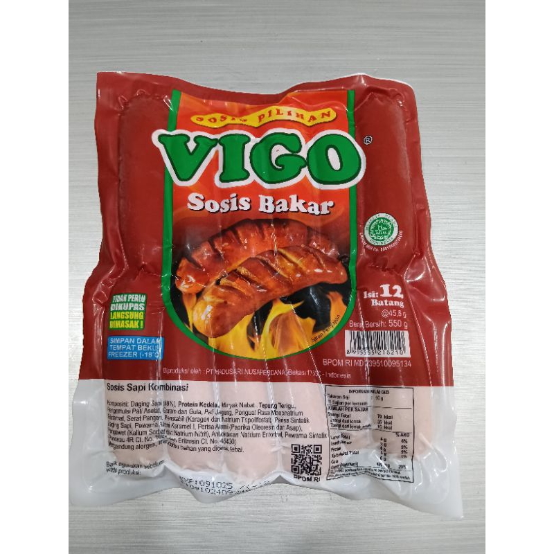 

Sosis Bakar Sapi Kombinasi Vigo 550gr / Sosis Bakar Sapi / Sosis Kombinasi