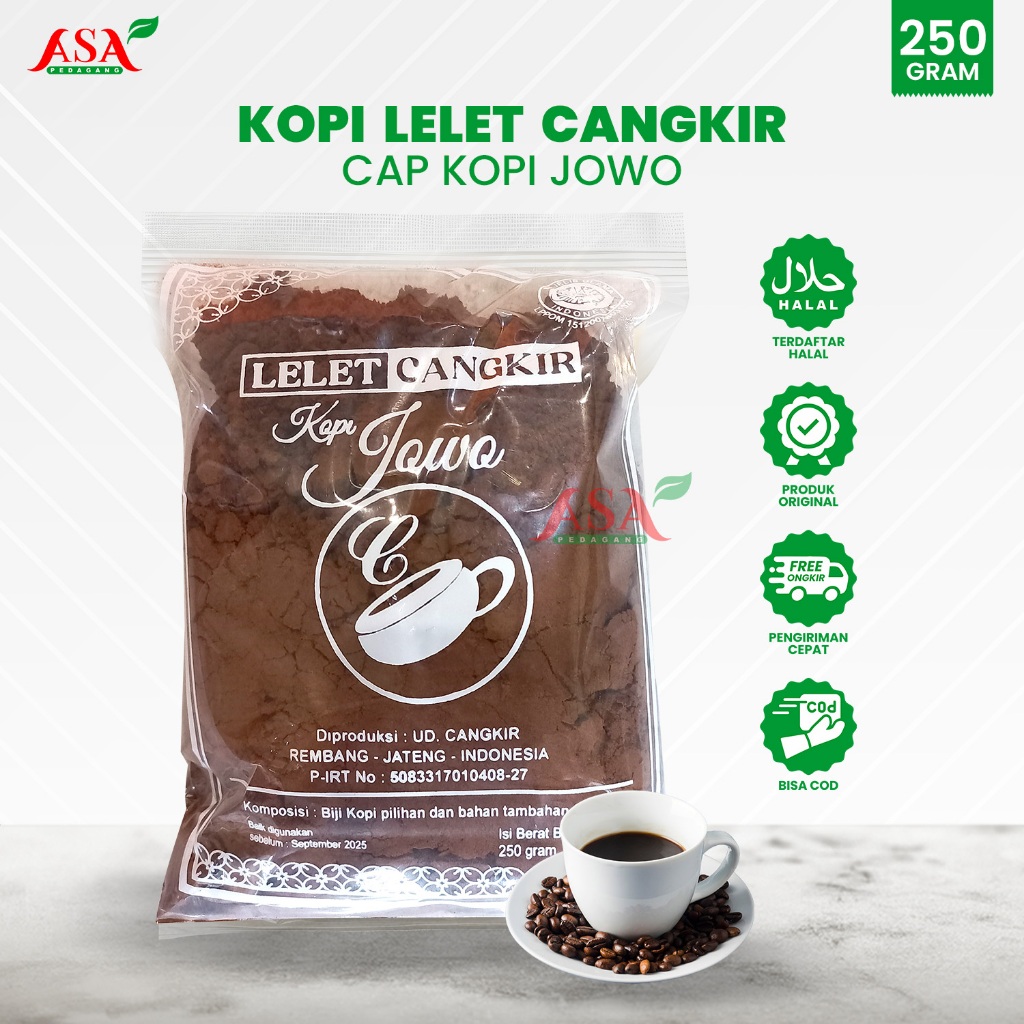 

Kopi Llelet Cangkir Jowo 250gr Oleh Oleh Rembang Lasem