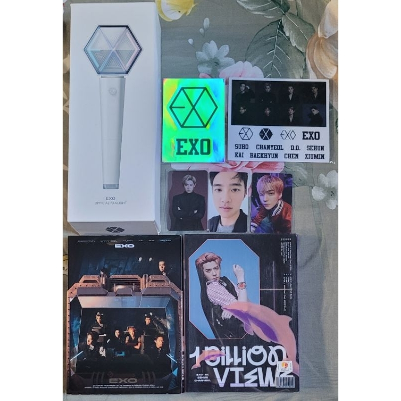 [READY STOCK] PHOTOCARD, ALBUM ONLY, DAN OFFICIAL LIGHTSTICK EXO VER 3.0