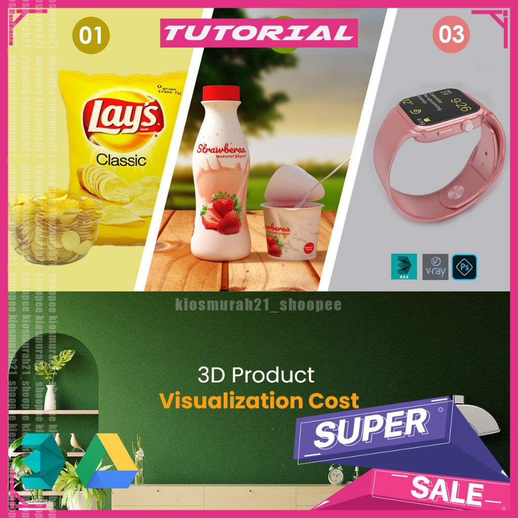 3Ds Max - 3D Products Visualization Course 3Ds Max Tutorial