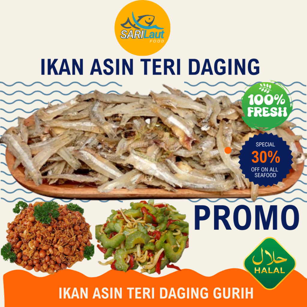 

ikan asin Teri jengki super/teri daging gurih