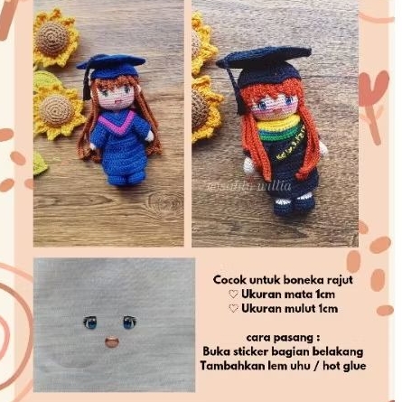 MATA 3D BONEKA DAN MULUT BONEKA 1 SET