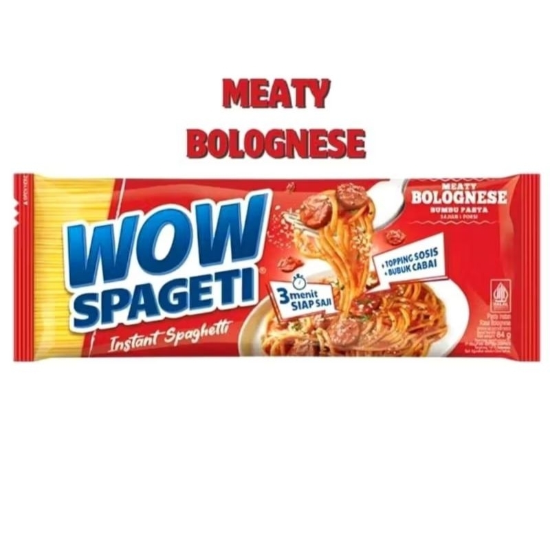 

Wow Spagetti rasa bolognese (harga per pcs)