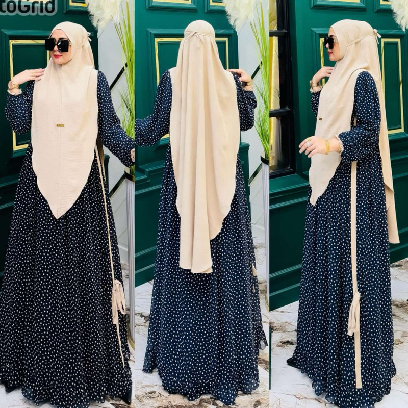 MAYUMI SET BERGO / Gamis Mayumi set / COD