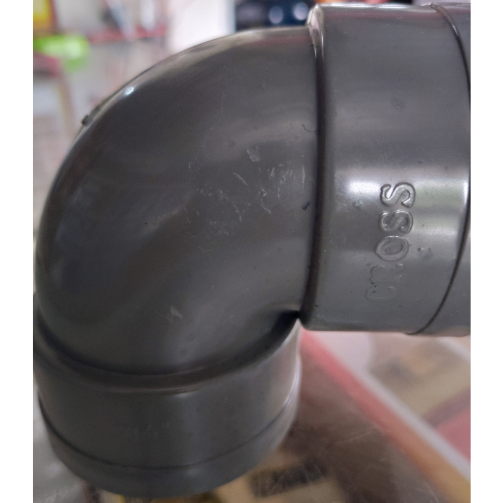 Keni Paralon 2 1/2 inch D Sambungan Paralon Bengkok 90 Derajat Keni Cross D