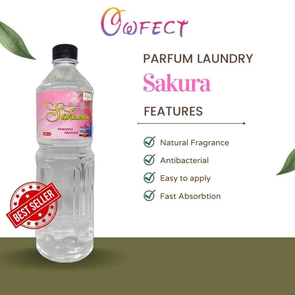 PEWANGI LAUNDRY 1 LITER PARFUM PAKAIAN PARFUM LAUNDRY WANGI TAHAN LAMA OWFECT