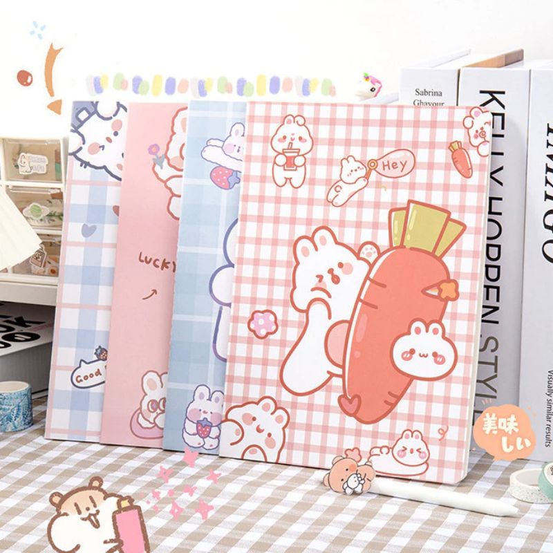 

Buku Tulis Aesthetic / Notebook Karakter Lucu / Buku Catatan Sekolah / Buku Tulis Kertas / Notebook Design Imut
