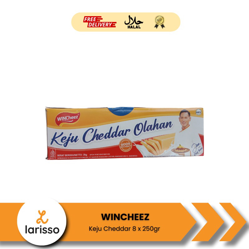 

WINCheez Keju Regular 8 x 250gr - Keju Cheddar Olahan
