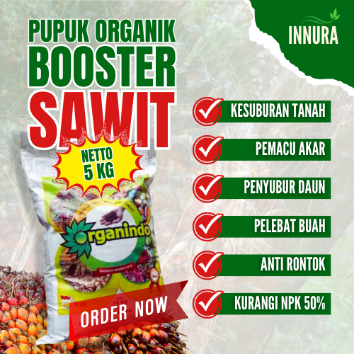 Pupuk Sawit Booster Pelebat Buah Sawit Perangsang Buah Cepat Berbuah Pupuk Penyubur Kelapa Sawit Aga