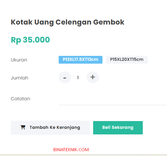 Kotak Uang Celengan Gembok