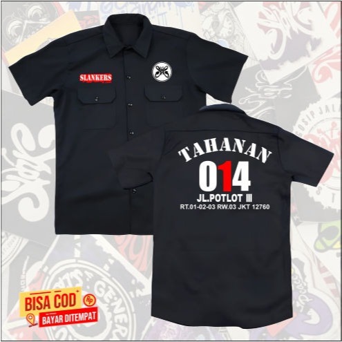 WORKSHIRT SLANKERS TAHANAN BEST SELLER DISTRO
